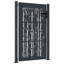 Barrière de jardin en acier vidaXL anthracite 105 x 155 cm, conception en bambou-2025183394