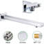 16'' Chrome Shower Faucet System Set Rain Shower Head Combo Kit W/ Mixer Valve