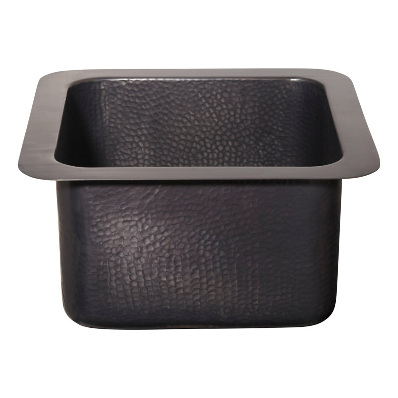 Dark Antique Copper Square Drop-In Kitchen Sink