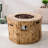 Demetrius Round Propane Smokeless Fire Pit Table-136985198