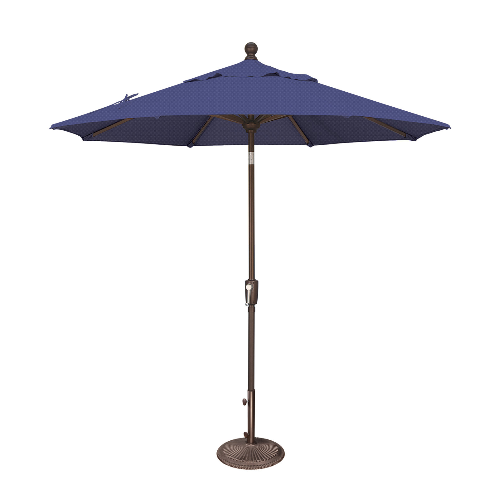Launceston Market Umbrella, Blue Sky Solefin, Bronze, 96" H x 90" W x 90" D