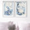 Coastal Feel Set Shadowbox Abstract Print by Oliver Gal, Black Frame, 10 x 15