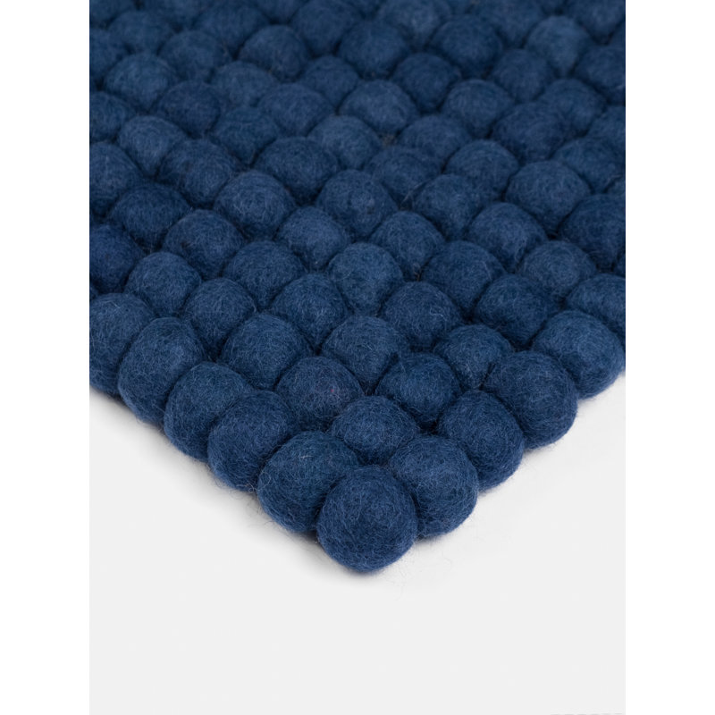 Solid Colour Wool Hand Woven Area Rug, Rectangle 120 x 170cm