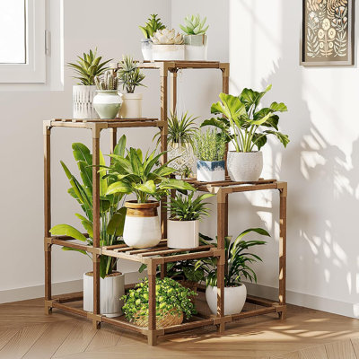 Versatile Corner Plant Stand,Indoor/Outdoor Shelf for Multiple Plants