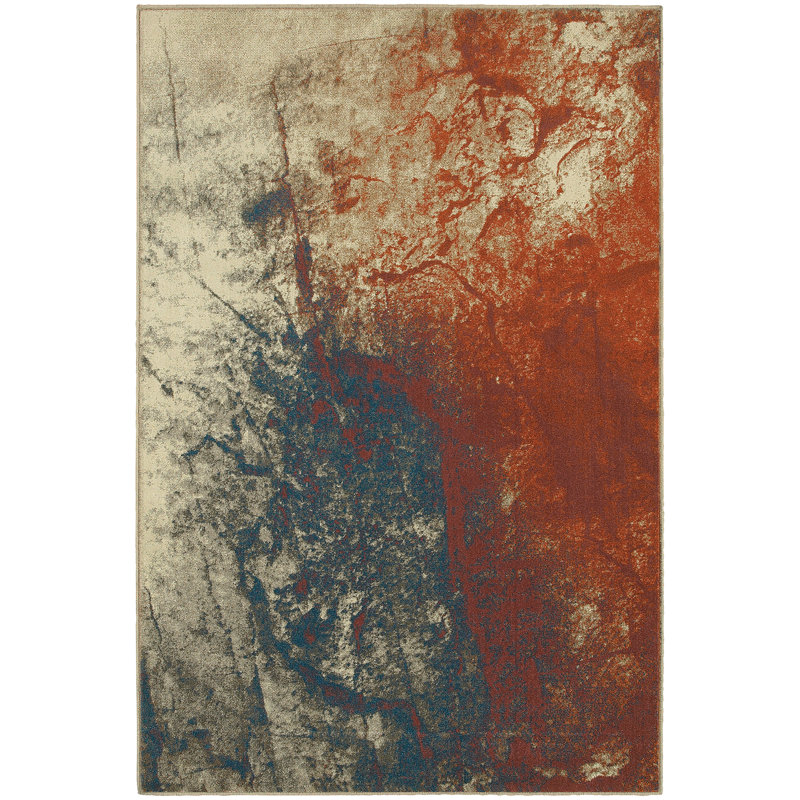 Wilkins Abstract Indoor Rug, Rectangle 9'10" x 12'10"