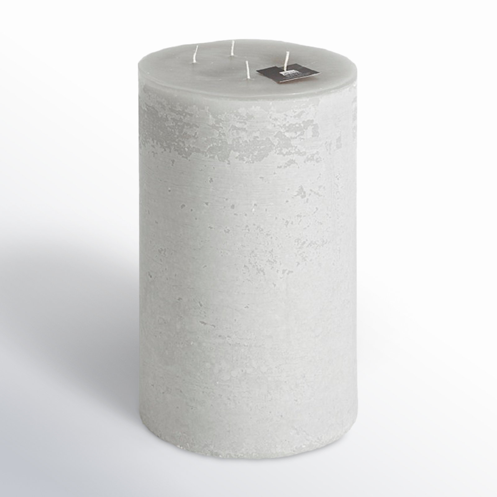 Pillar Super Unscented Candle, Linen, 11.8" H x 7.5" W x 7.5" D