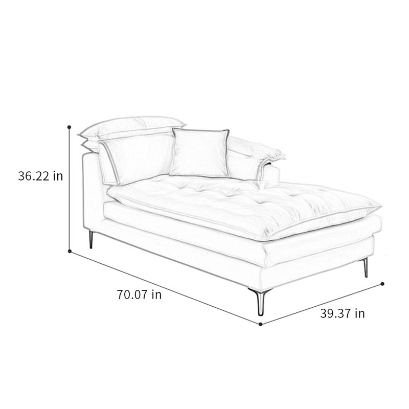 Upholstered Chaise Lounge