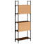 Scheld 166.5cm H x 60.5cm W Metal Standard Bookcase-1312538262