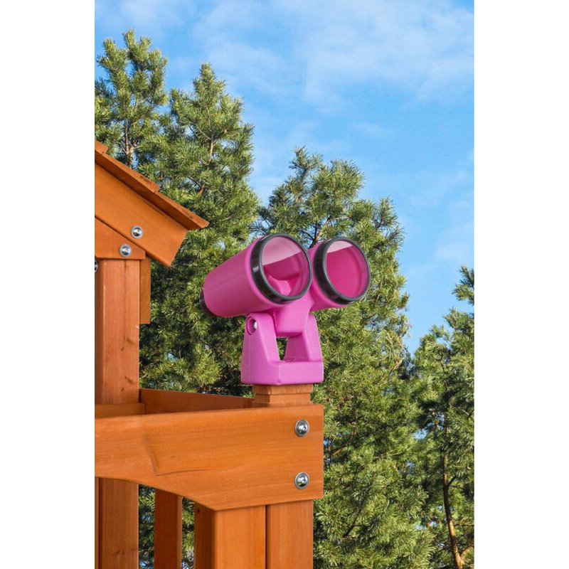 Plastic Playset Binoculars, Pink