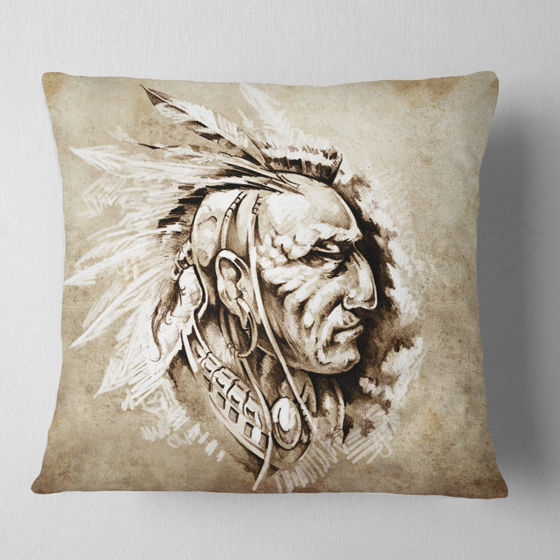 Coussin Portrait, 18 po x 18 po, Carré
