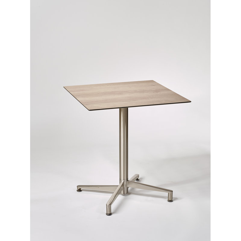 Valentine Rectangular 2 - Person Bistro Table, Smoked oak, 80 x 80cm