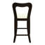 De 2 tabourets de comptoir beige et brun foncé, bois d'hévéa massif naturel, conception moderne épaisse, dossier ergonomique pour plus de confort, tabourets sans accoudoirs, fabriqué à partir de pieds élégants, confort esthétique incurvé,-979689306-979689316