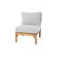 Huntington Teak Outdoor Armless Club Chair-210587384