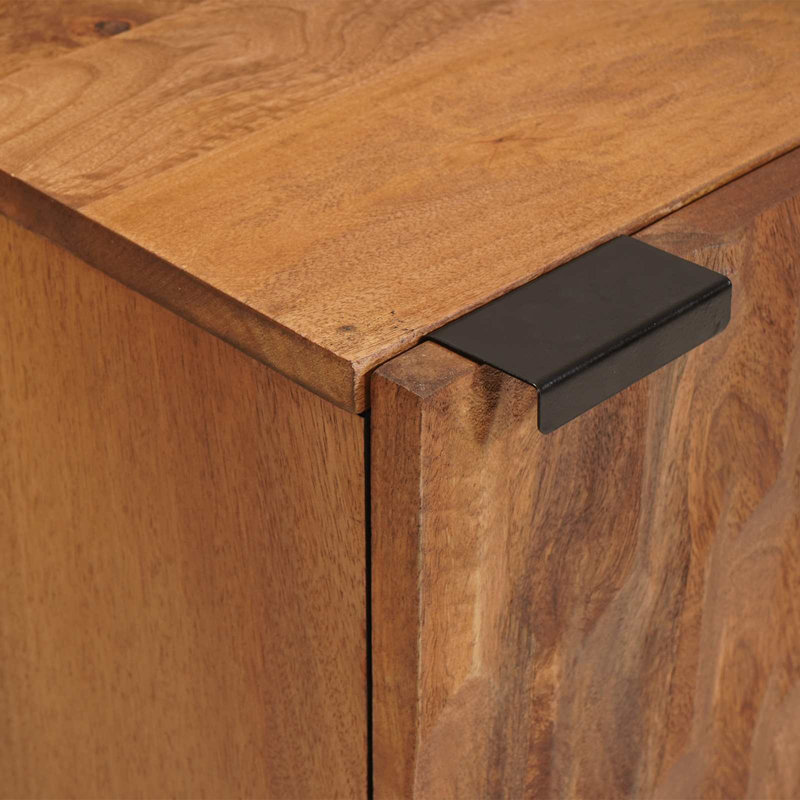 Solid Wood Bathroom Cabinet, Brown