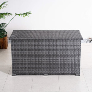 286-Gallon Large Outdoor Storage Box – Aluminum Frame, Waterproof Liner, Dual Gas Lifts