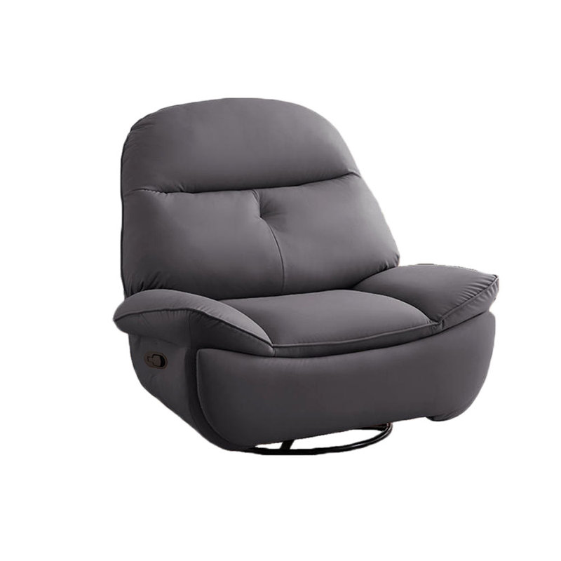 Fauteuil inclinable en similicuir Zeanna, Gris