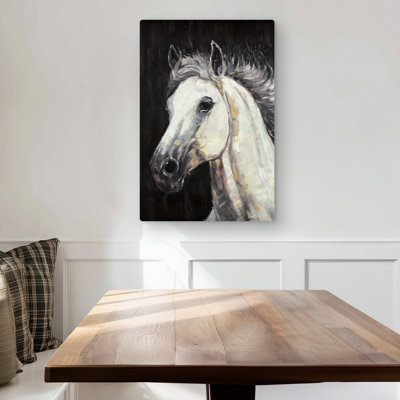 White Star Horse Metal Print | Farm Animals Home Decor