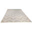 Chevron Area Rug in Ivory/Oatmeal