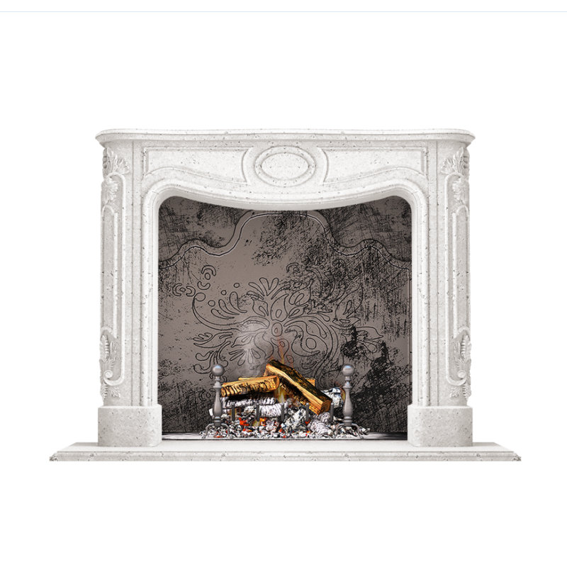 Florence Fireplace Surround, White Old World