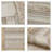 Woven Texture Stripe Bath Rug Natural 22X58"