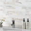 Auralie Subway 12 in. x 12 in. Polished Marble Mosaic Floor and Wall Tile