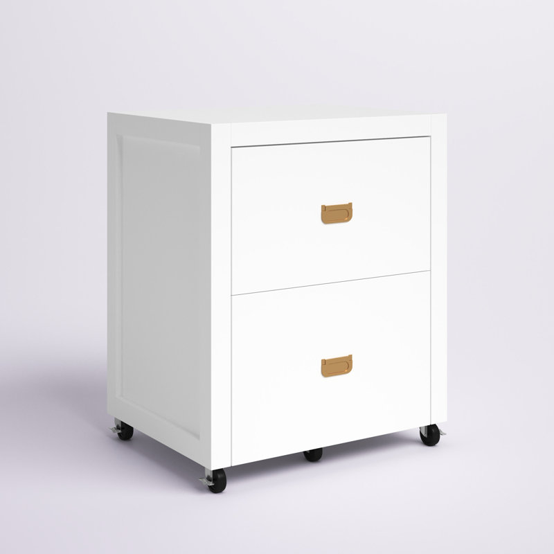 Classeur vertical 2 tiroirs Makan, Blanc