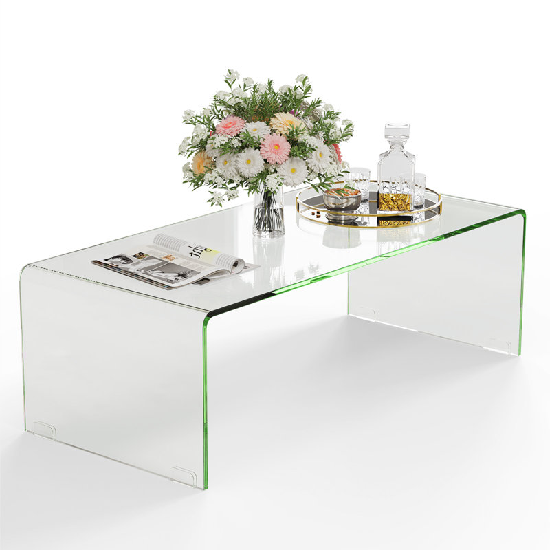 Devasya Modern Tempered Glass Coffee Table