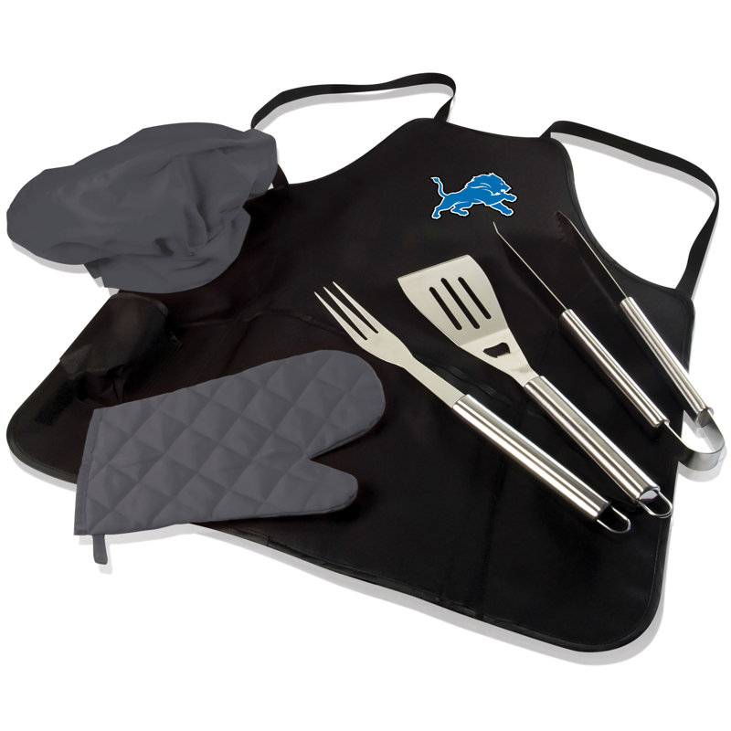 Solid Color Canvas Apron Sets, Detroit Lions