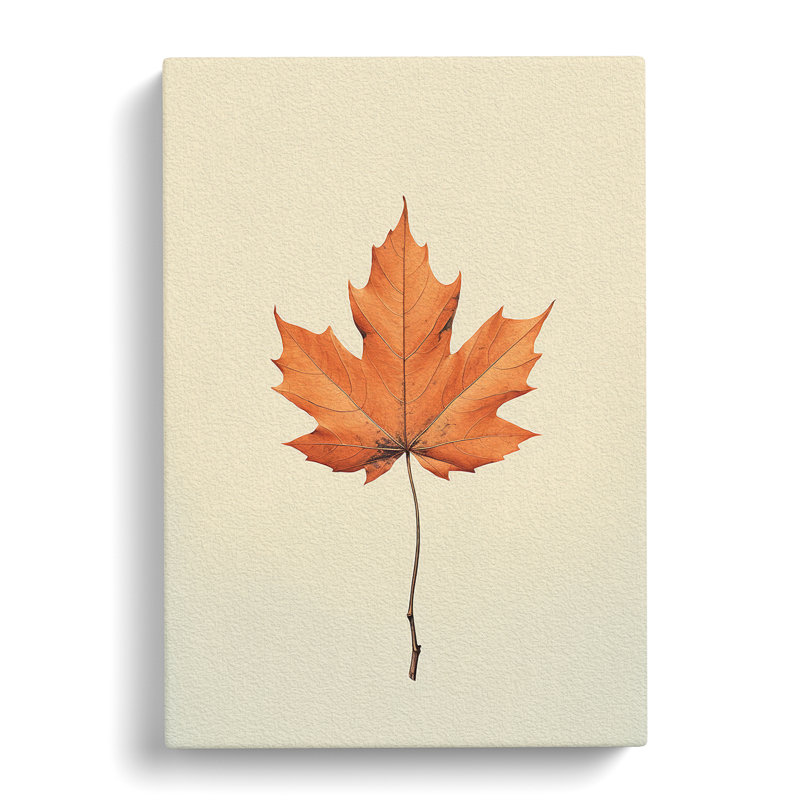 Leaf Minimalism - Wrapped Canvas, 76cm H x 50cm W x 3cm D
