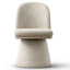 Chaise d'appoint rembourrée pivotante-1449863386