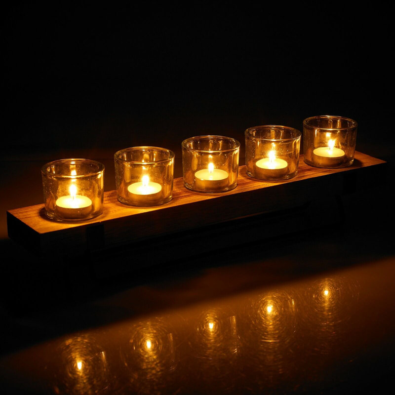 Wood Tabletop / Centrepiece Tealight Holder