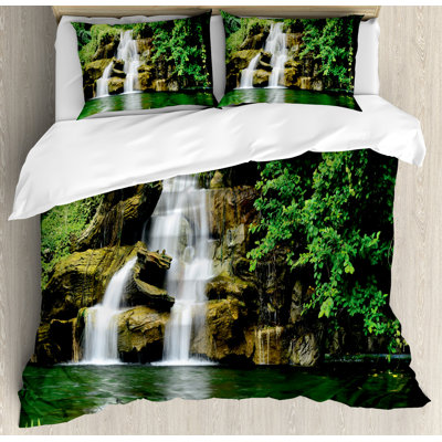 Waterfall Rustic Duvet Cover