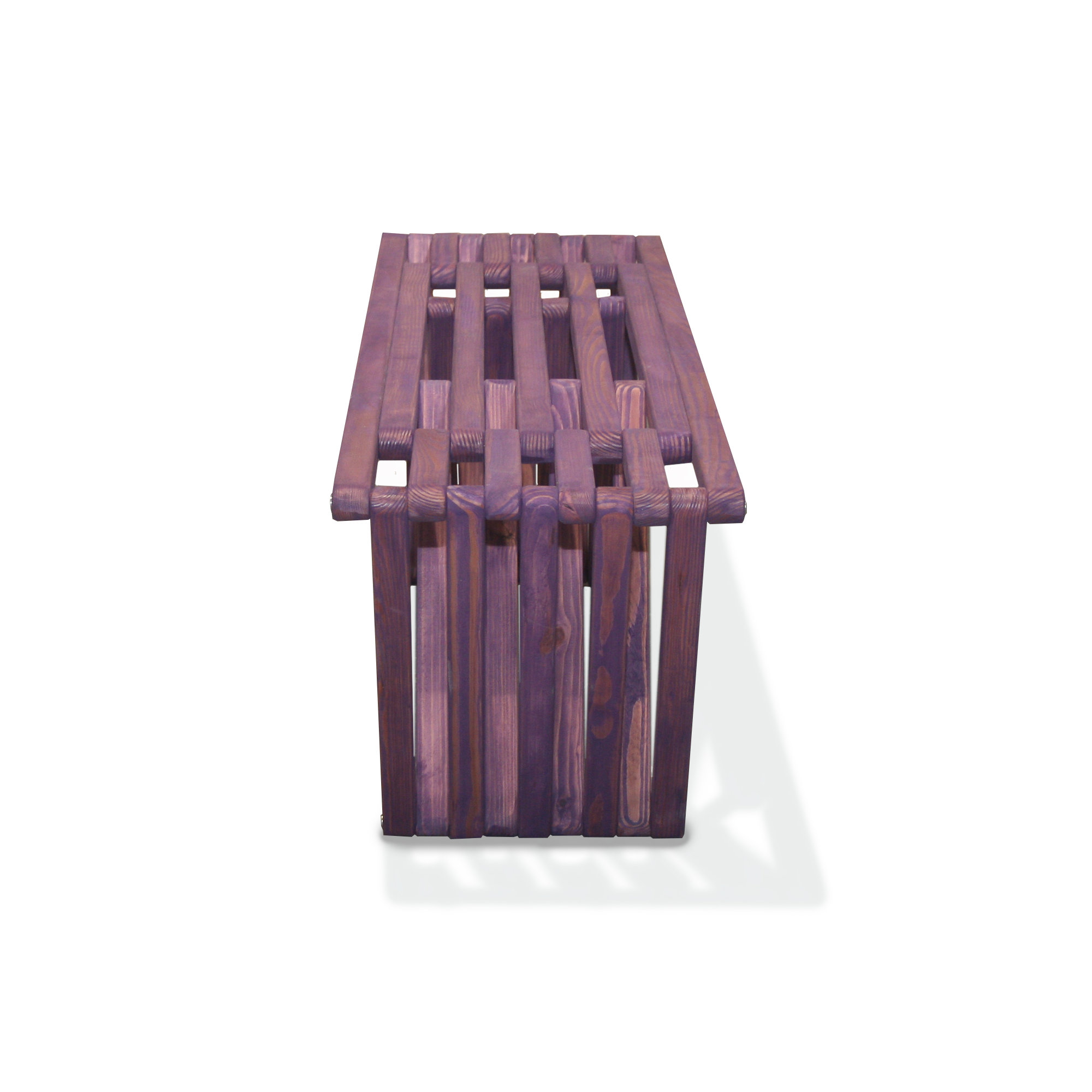 Mishra Eco-Friendly Wooden Bench, Purple Berry
