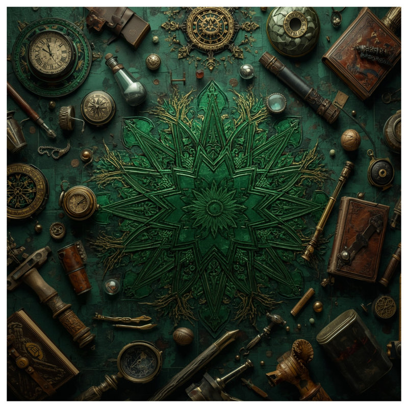 Couvre-lit matelassé Steampunk Collection Compass toutes tailles, Double