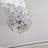 23.6" 9-Light Blue Flower Glass Chandelier