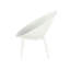 2 Accent Chair Elements , Clean Lines Contemporary Style, Sun And Water , Polypropylene Resin, 25.98" Width, Assembly Tools Included In White, Modern Minimal Sunlight Blend, 26.06 Depth,