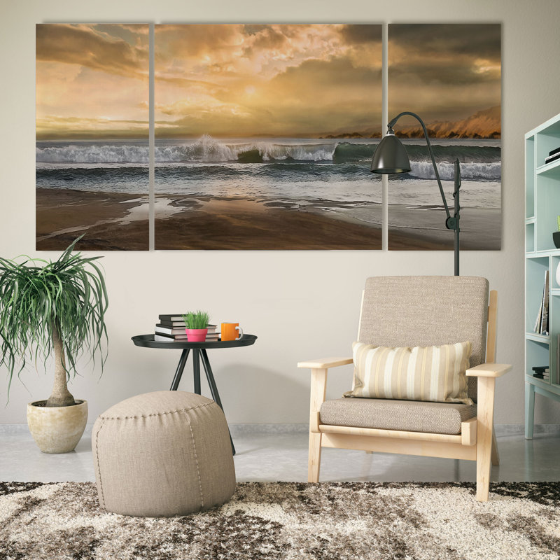 " New Dawn " 3 - Pieces, 24" H x 48" W x 1.5" D