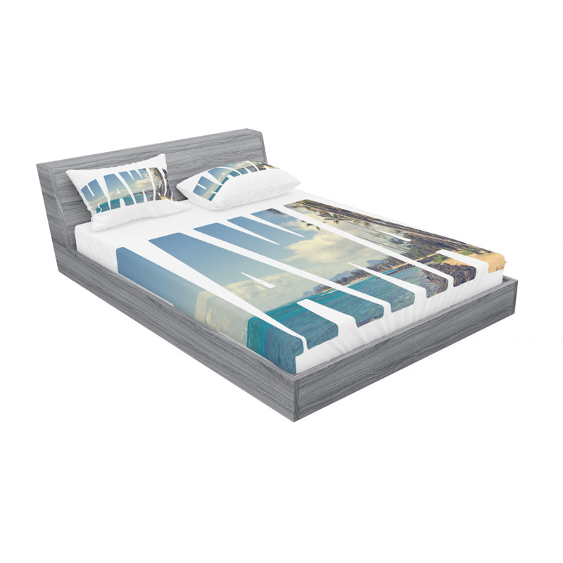 Microfiber Sheet Set, Queen Sheet Set + Fitted Sheet + 2 Pillowcases