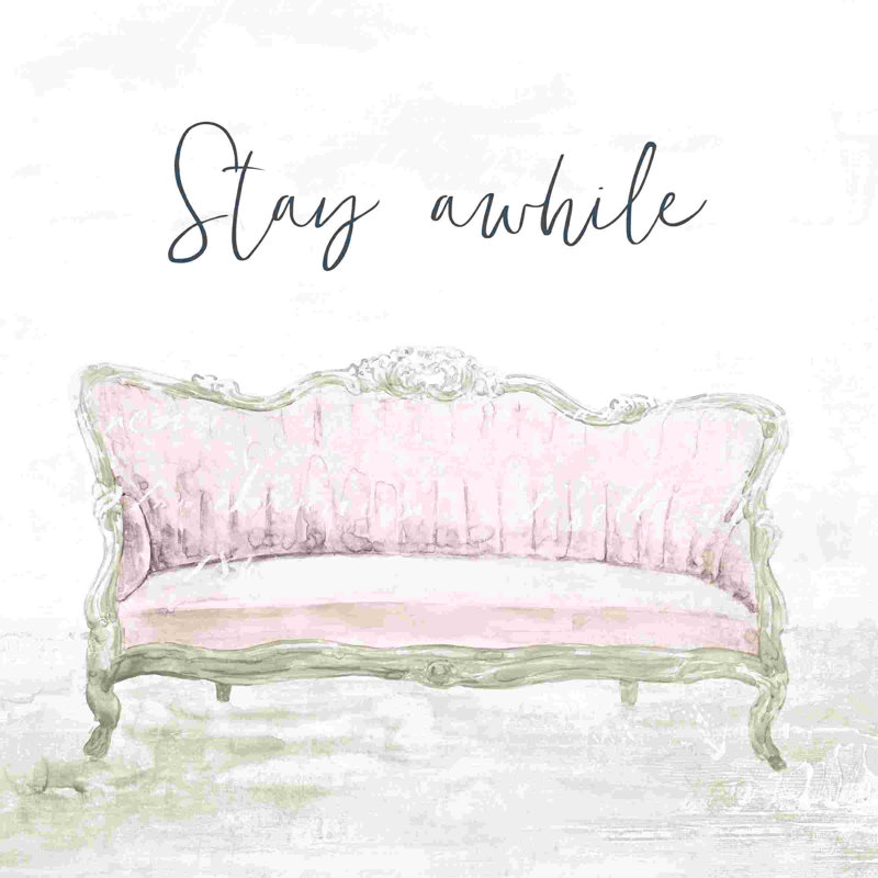 " Stay Awhile Sofa ", 20" H x 20" W  