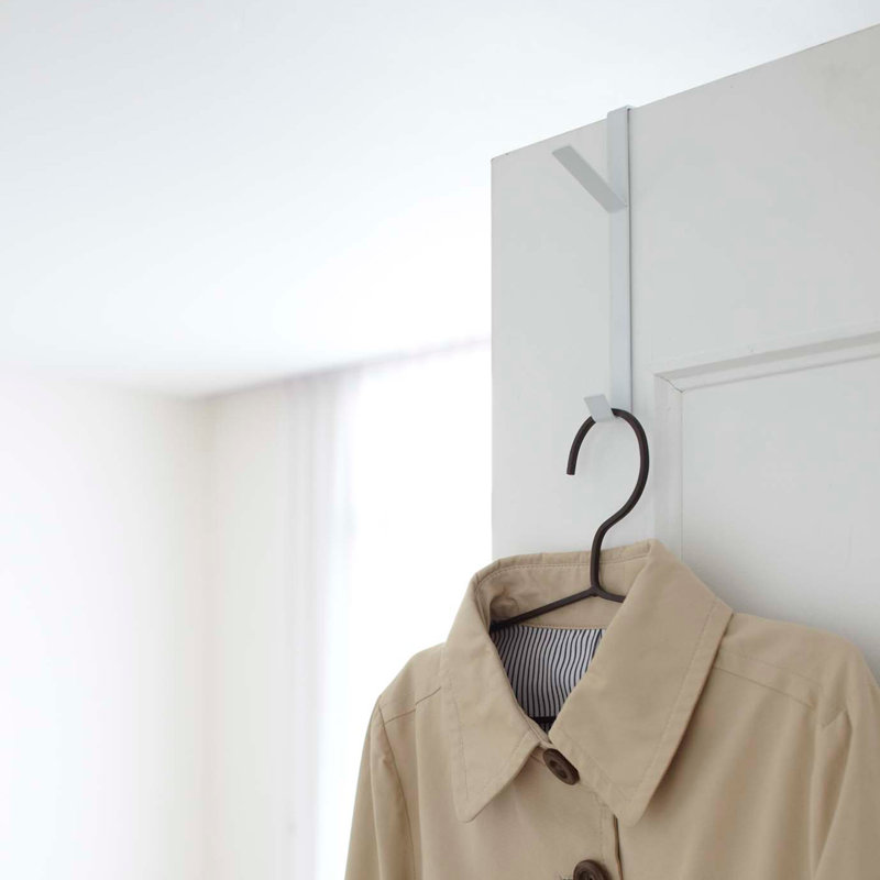 Portemanteau suspendu Yamazaki Home, par-dessus la porte, Blanc