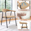 Ensemble de table de salle à manger de 71 po avec base de rangement et chaises rembourrées-133580367-134441303