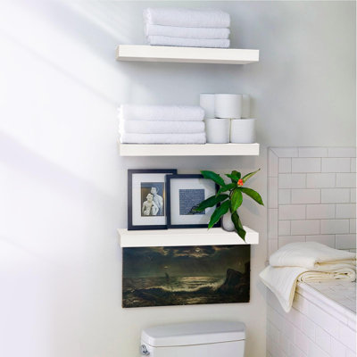 Curits Wood Floating Shelf