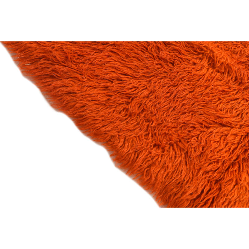 4 Ft Rectangle Pinson Orange Rug