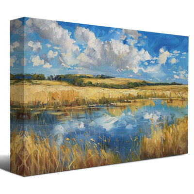 Art mural sur toile 8 "x 12" avec cadre en bois, prêt à être accroché