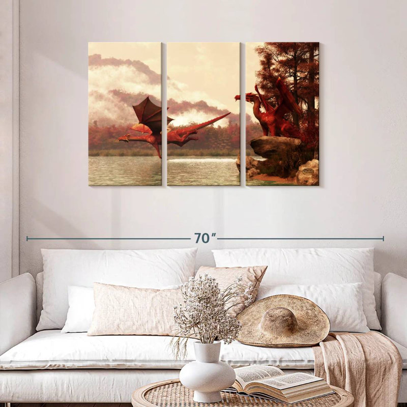 Kelan Autumn Dragons, 28" H x 45" W