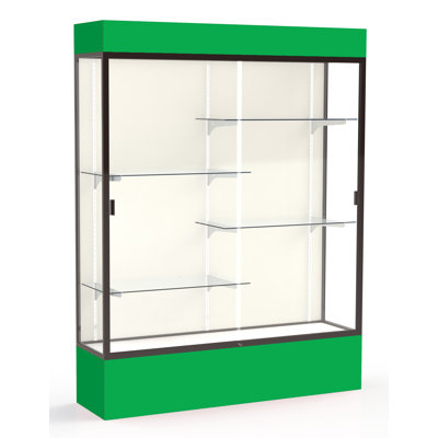 Spirit Series 80" H x 60" W Aluminum Display Case with Lighting 