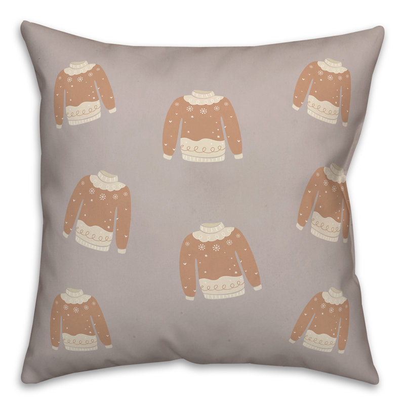  Housse et insert de coussin carré Sweat Weather, 18 po x 18 po
