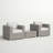 Commodore Wicker Fully Assembled 2 - Person Seating Group with Cushions-725790267-725790262