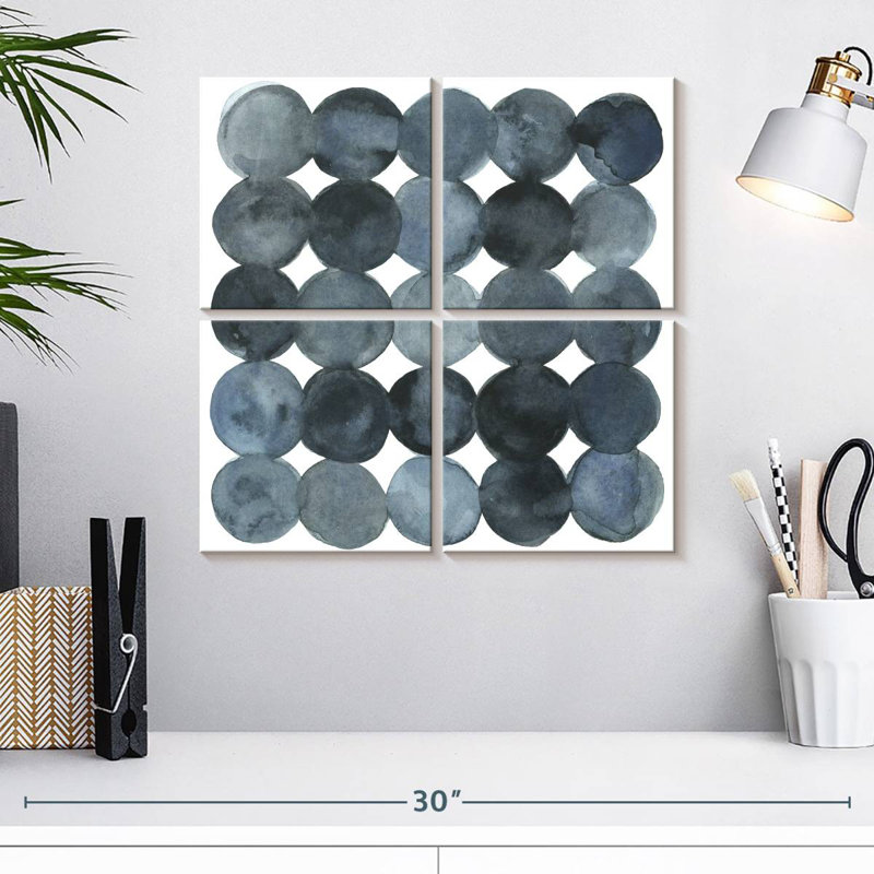 Blue Grey Density II, 18" H x 18" W