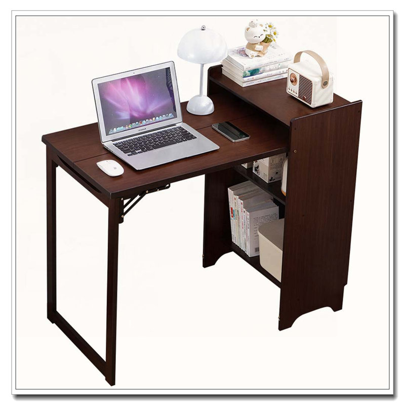 Table pliante en bambou, Noyer brun
